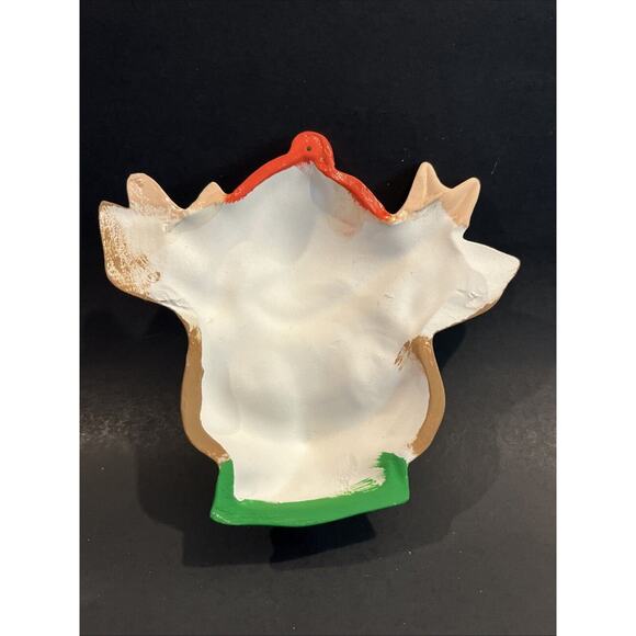 Vintage Ceramic Reindeer Face Ornament - Picture 3 of 4